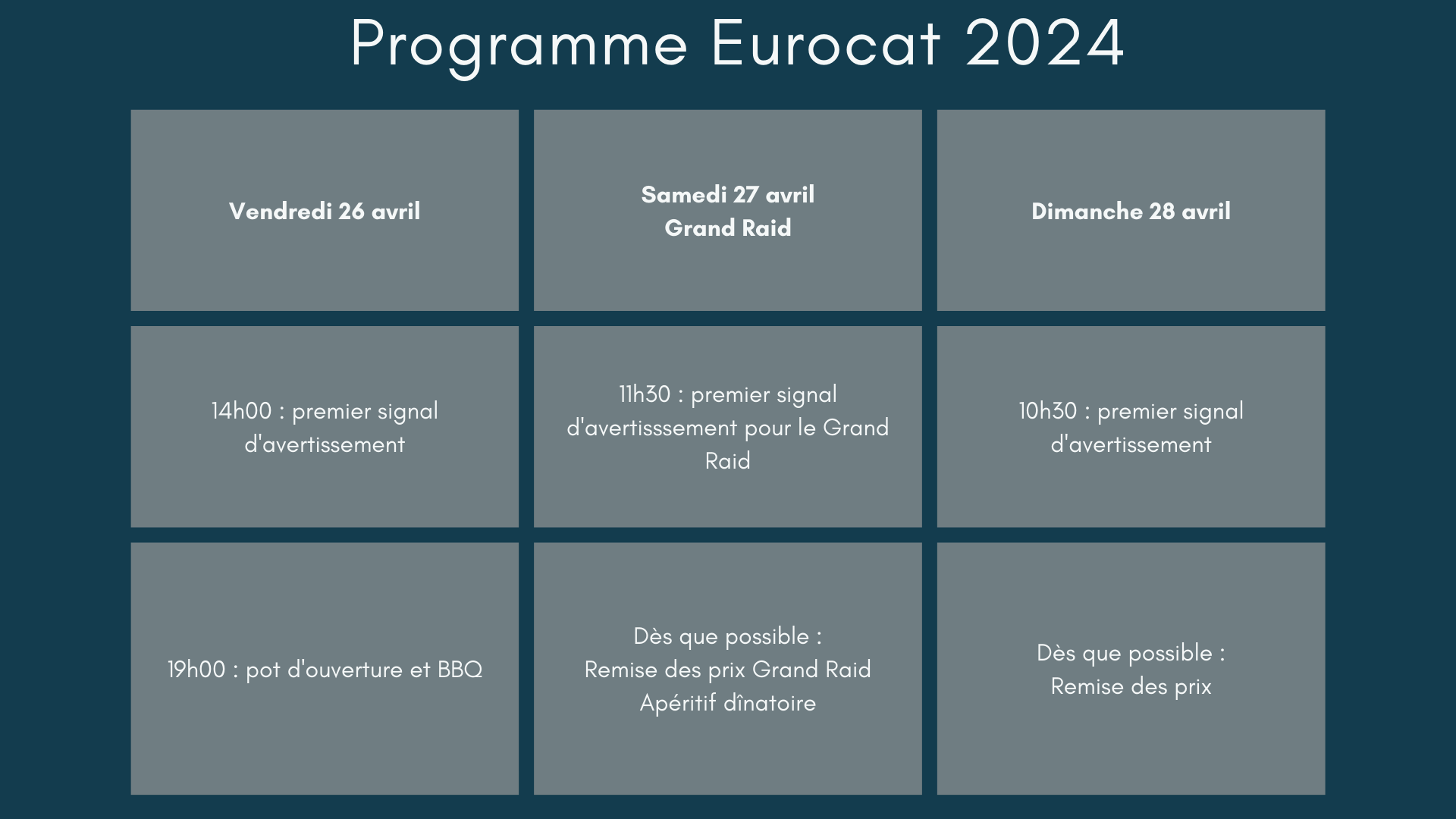 Programme Eurocat 2024